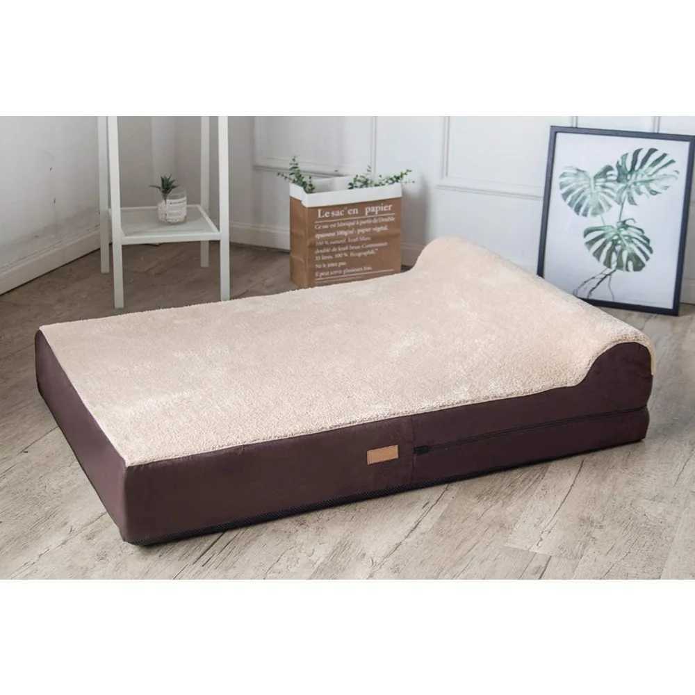7-inch thick memory foam pet bed with removable cover and no waterproof lining X250412