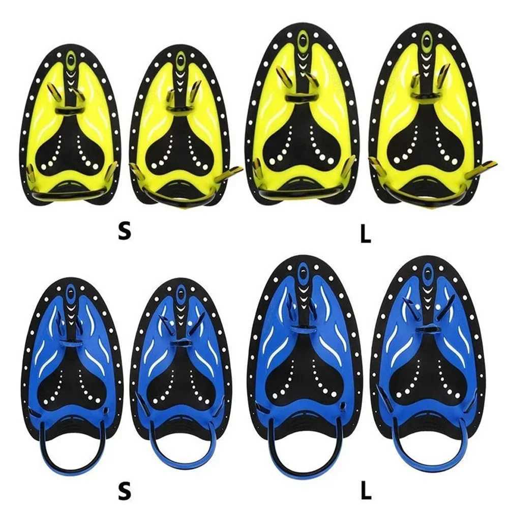 Swimming training hand pad for adults and children swimming training hand fin flip unisex swimming hand padY250412