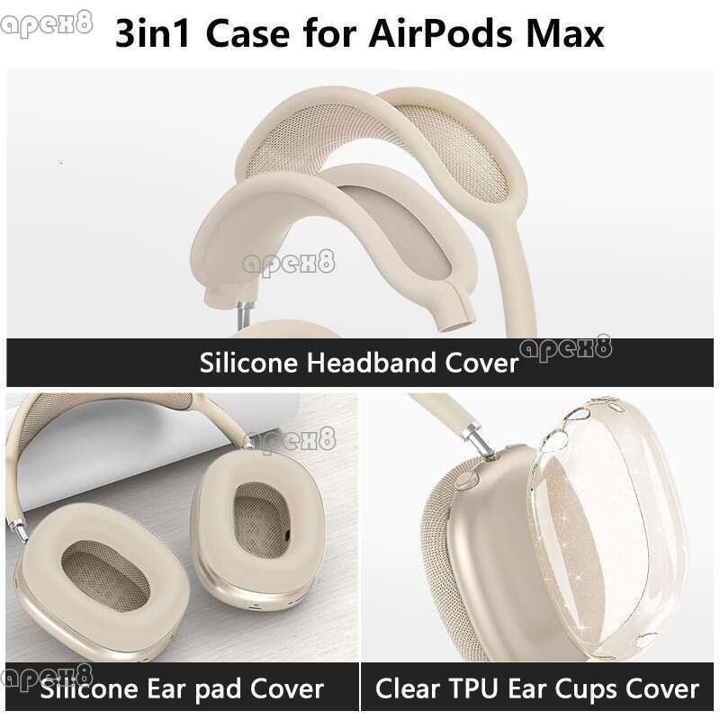 For headsets Clear headphone case Silicone solid color earcase protective case does not include headphones