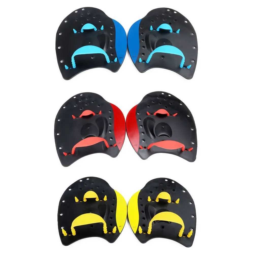 Professional swimming paddles swimming practice calibration paddles durable and adjustable silicone hand woven gloves for adults and childrenY250412