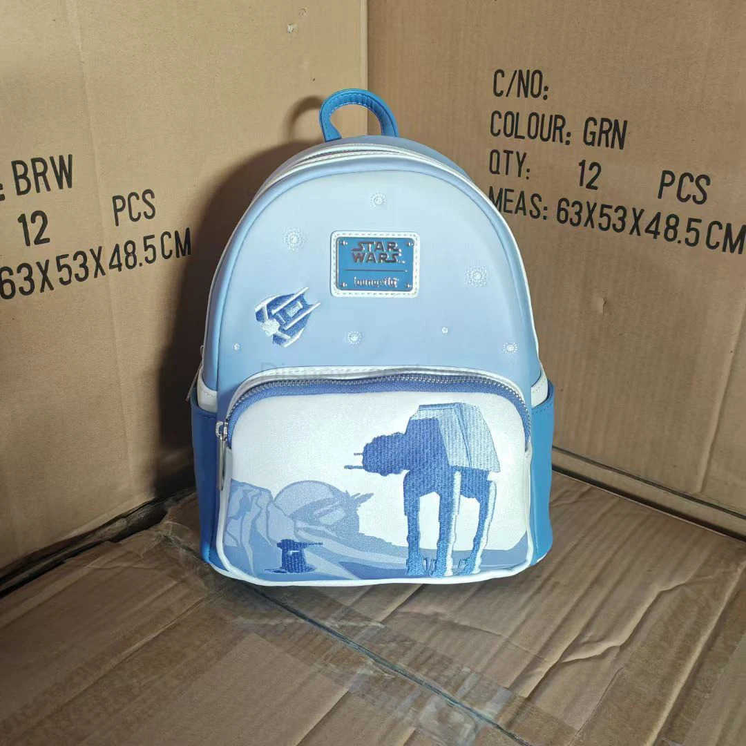 Disney Loungefly Star Wars Mini Backpack Cute Cartoon Childrens Backpack Boys Outdoor Leisure Travel Bag Birthday Gift X250412