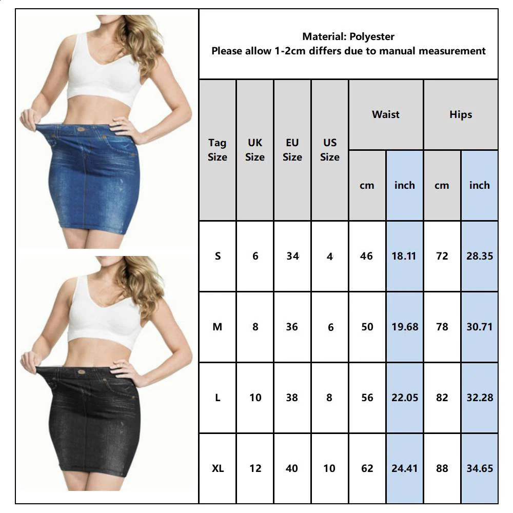A-LINE High Waisted Denim Womens Skirt For Summer Elastic Bodycon Slim Hip Mini Dress Korean Fashion Female Clothing 250407