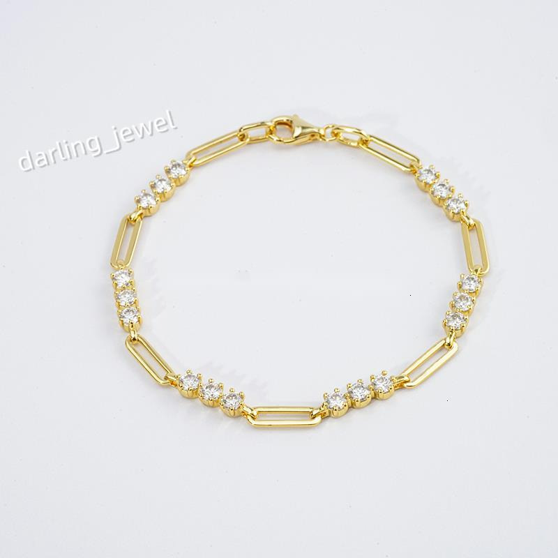 Mosinite Diamond Jewelry Moissanite Classic Style Bracelet 925 Sterling Silver with 18K White/Gold Plating Gift for Women
