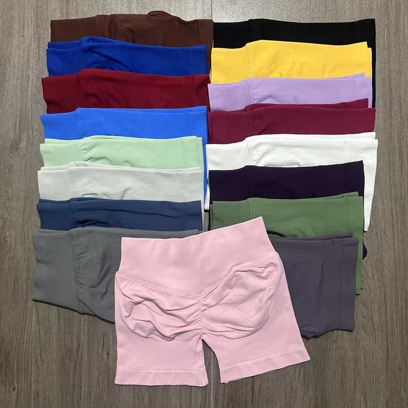 DF Impact Shorts with 4.5-inch Low Waist Seamless Yoga Shorts Twisted Bum Gym Shorts Bicycle Shorts Stretching Fitness Shorts Y250412