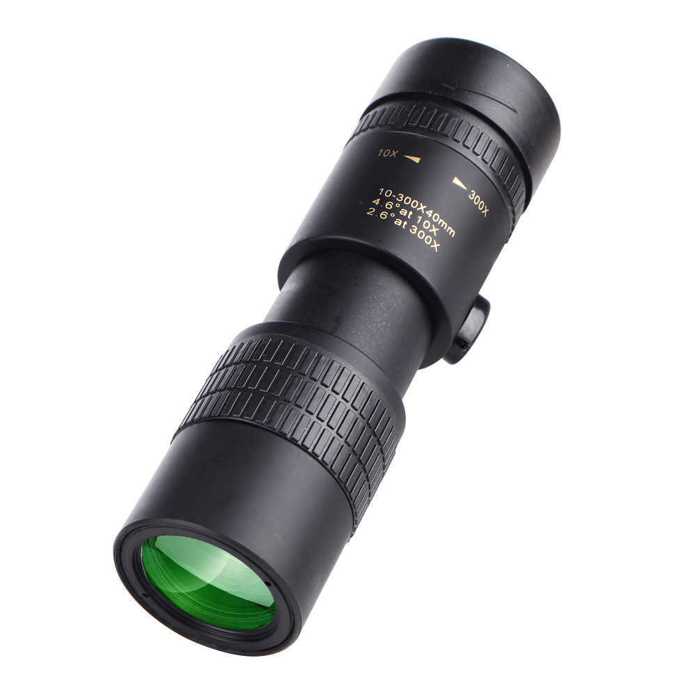 New outdoor 10-300x40 continuous zoom magnification portable high power telescopeW241108
