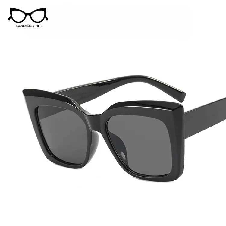 2024 New Vintage Fashion Women Shades Trending Men Gradient Sun Glasses Shades UV400 Glasses Oversized Cat Eye SunglassesC250411