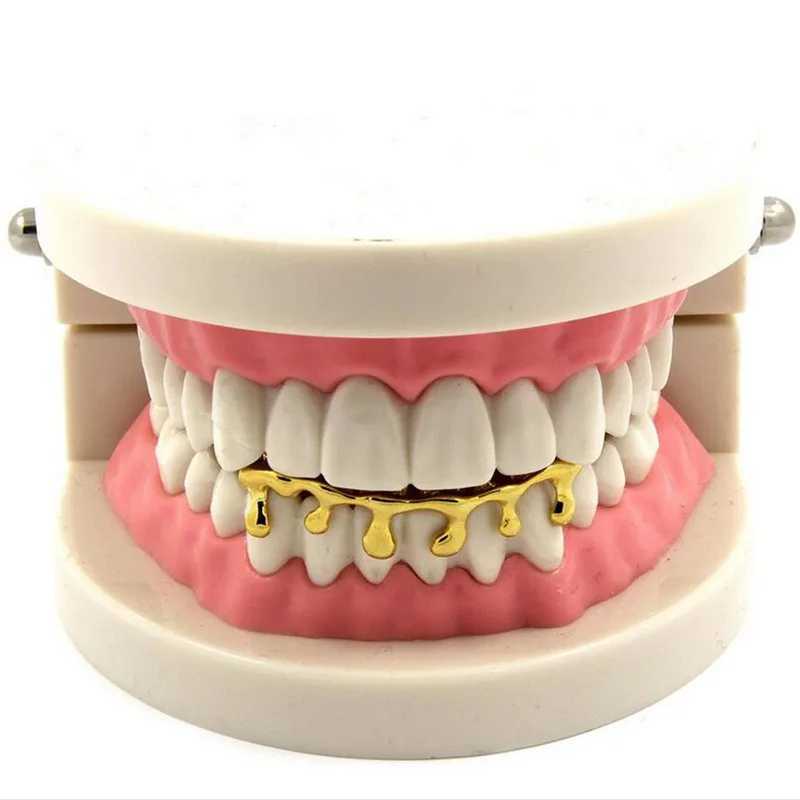 1-piece water droplet bracket galvanized tooth cover lower grille hip-hop bracket water droplet bracket W250412