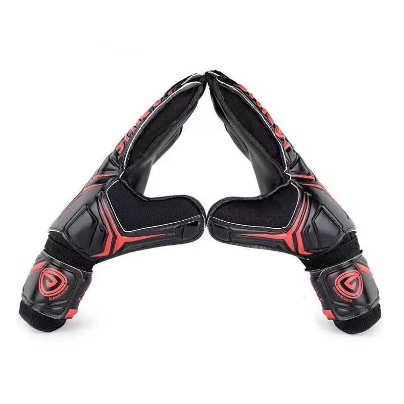 A pair of latex anti-slip and wear-resistant football goalie gloves 8/9/10 size football glovesW251112