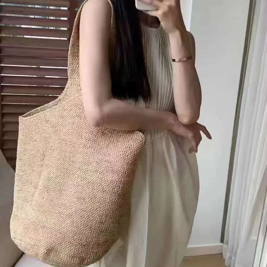 Bohemian Beach Straw Bags For Women Handbag And Purse Large Capacity Weave Tote Summer Travel Shoulder Shopper Bag New