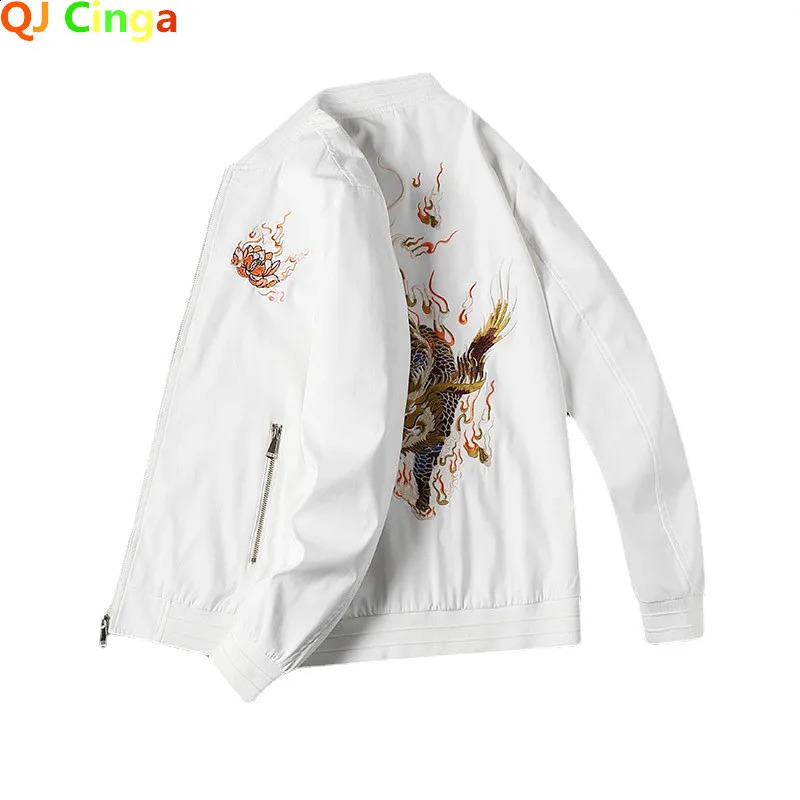 Spring Mens Corduroy Letter Printed Jacket Casual Business Jacket Retro Collar Bomber Jacket 250411
