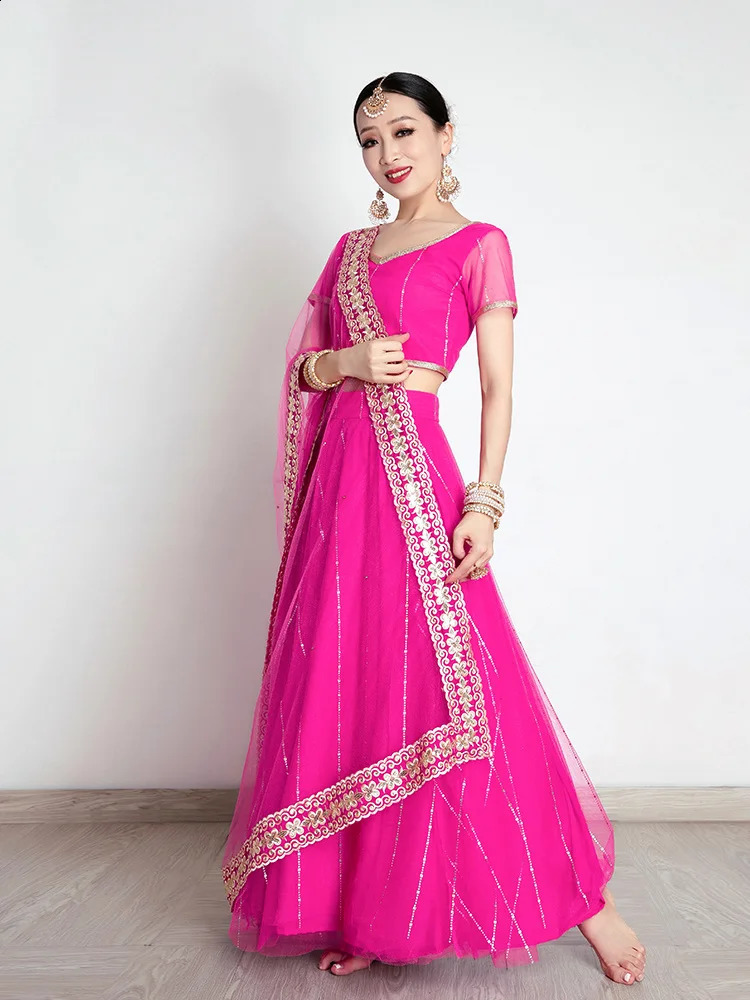 Traditional Indian clothing Pakistani sari womens elegant dress party role-playing dance dress stage dress 250411