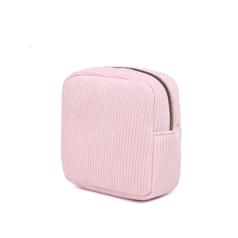 Instagram Corduroy Makeup Han Feng Zero Wallet Sanitary Napkin Storage Portable Small Bag