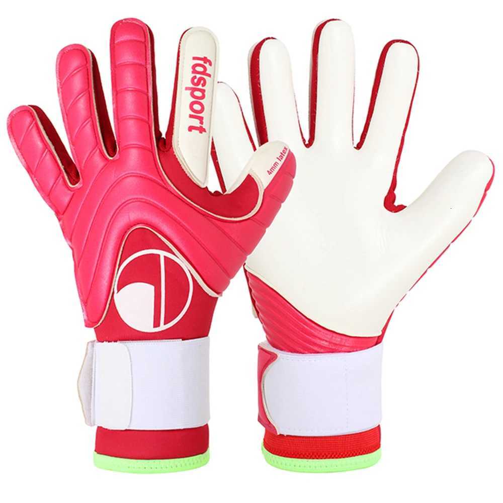Mens Womens Football Soccer Goalkeeper Gloves Game Training Thicken Latex Goalie Gloves Protection Non-slip Removable WristbandW251112