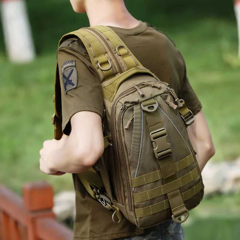 Military Tactical Backpack Army Camouflage Molle Shoulder Bag Outdoor Sports Riding Hiking Camping Hunting Waterproof Daypack Z250411