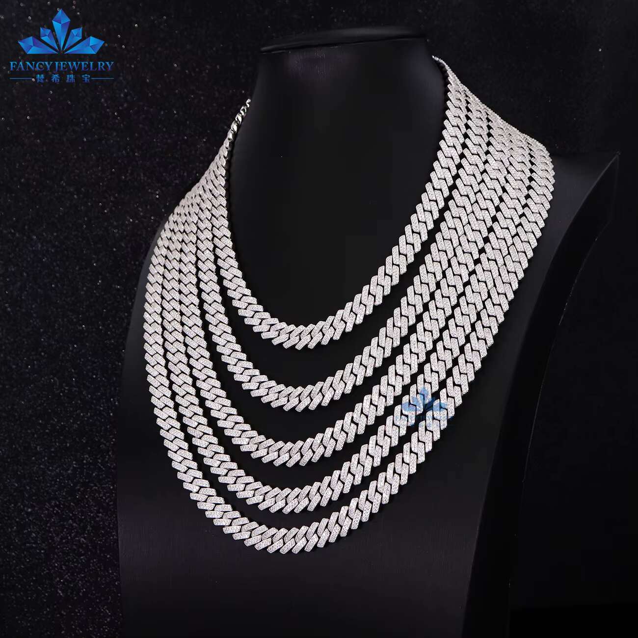 2025 Cuban Link Chain 6mm-14mm Pass Diamond Tester HipHop Jewelry 925 Sterling Silver VVS Moissanite Iced Out Bracelet Necklace
