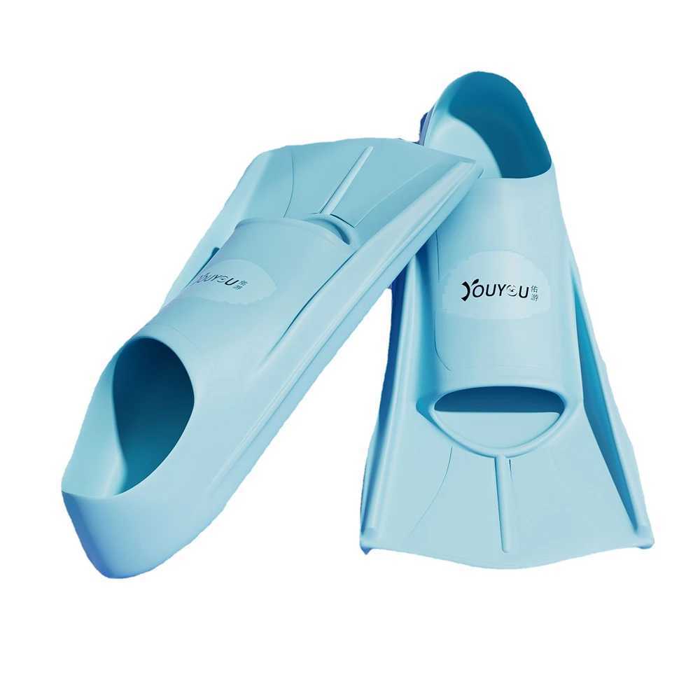 Professional training flipper adult and child frog shoes duck feet snorkeling and swimming aids soft silicone C655Y250412