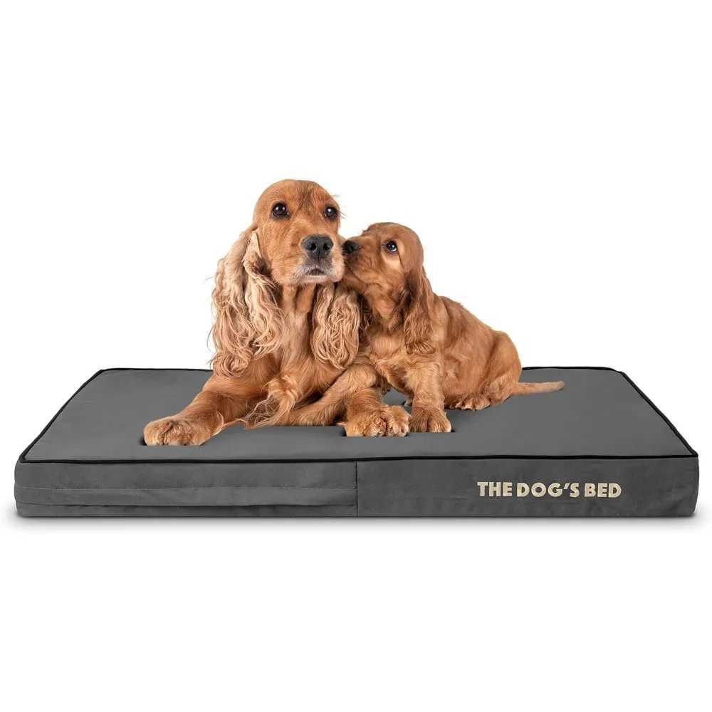 Orthodontic memory foam dog bed big gray and black 40x25 waterproof support dog bed with replaceable cover X250412