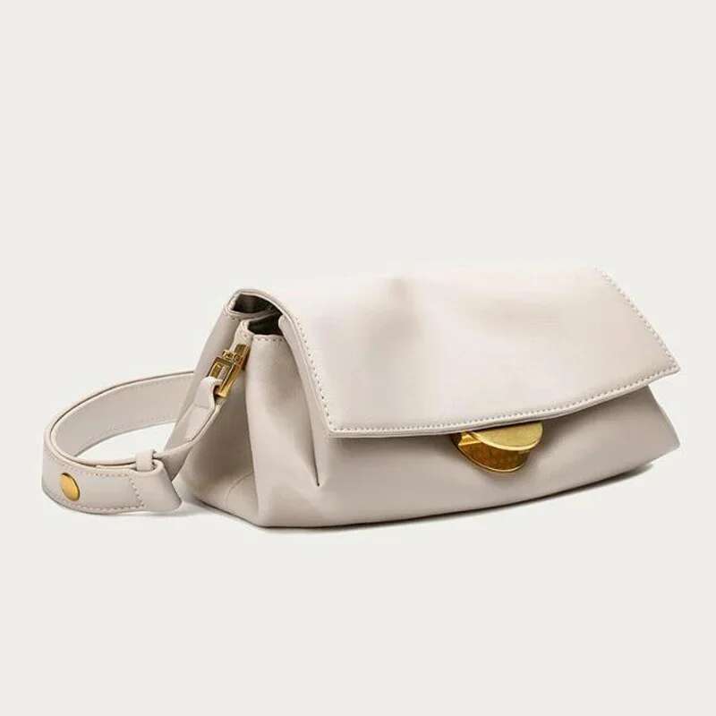 Leather Shoulder Bag For Women, Crossbody Bags, Multi Pockets, Adjustable Strap Purse, Handbag, Brand Design, Fashion