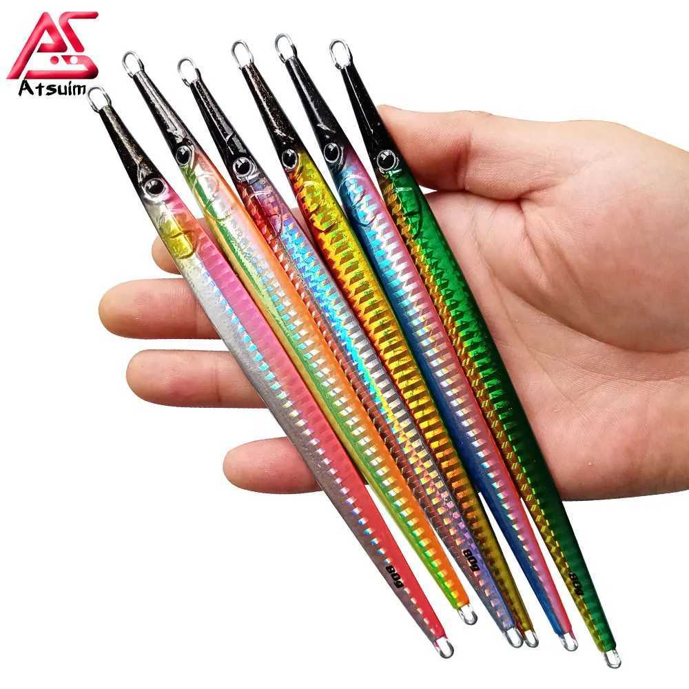 AS Fast JIg Lure Fishing Jig Speed Falling Angler 60g80g Boat Sea Fishing Metal Hard Vertical Bait Sinking Jigging Pesca Bait Z250411