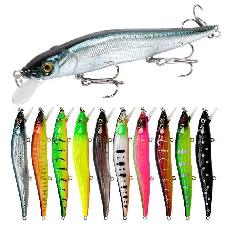 1 Pcs Fishing Lure 11.5cm/14g Minnow Crankbait Wobblers 3D Eyes Perch Artificial Bait Pike Carp Bait Swim Bait Fishing Pesca Z250411