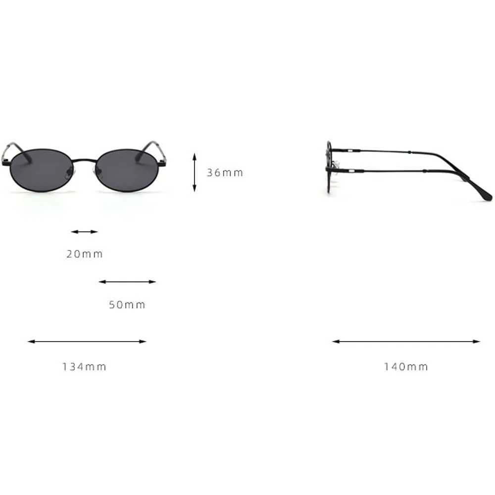 Peekaboo retro oval glasses men uv400 high quality gold small sunglasses women metal 2021 yellow red hot-selling Z250411