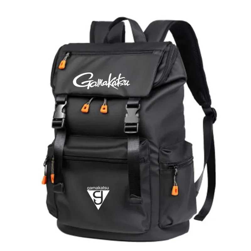 Gamakatsu Fashion Multi-Purpose Travel Outdoor Walking Camping Backpack Waterproof Fishing Bag Quality Large Capacity Backpack Z250411
