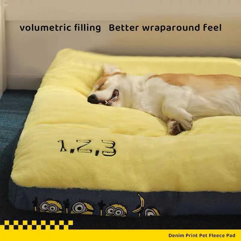 Velour Soft Pet Bed Warmer Mat suitable for small medium and large dogs detachable cover pet mats cats and comfortable mats X250412
