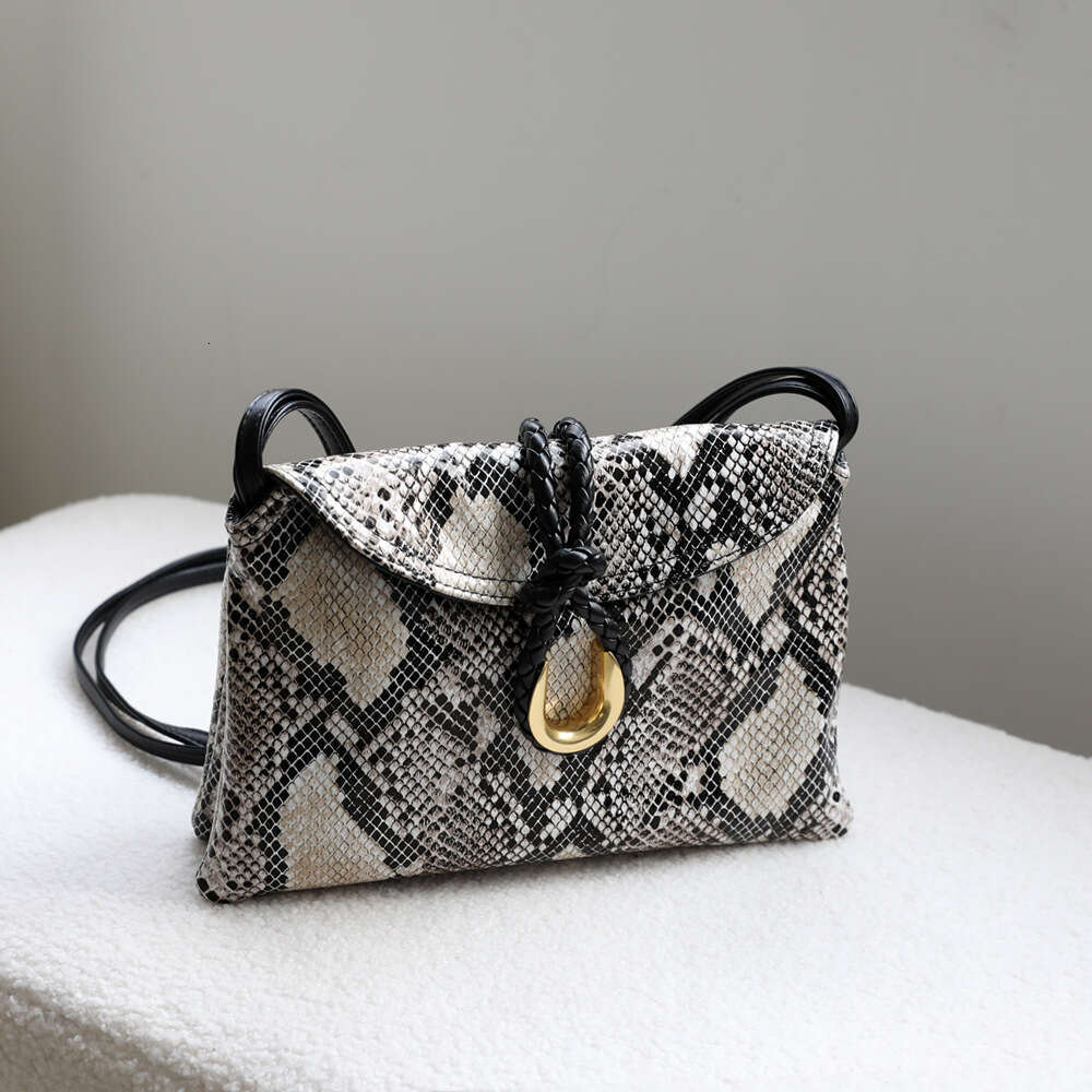 Liberta Woven Metal Handheld Banquet Genuine Leather Postman Bag, Fashion Single Shoulder Crossbody Bag For Women