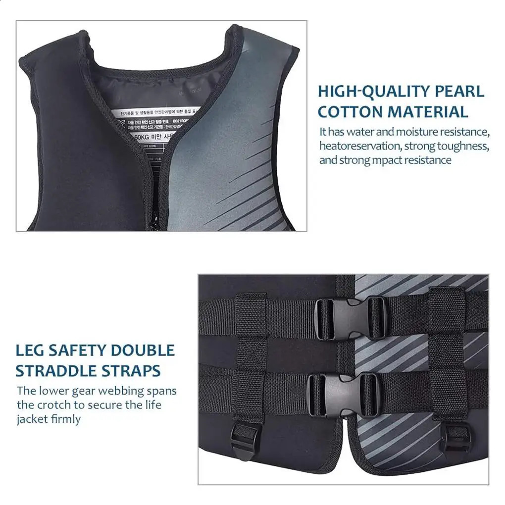 Lifejacket Neoprene Life Jacket Water Sport Buoyancy Jacket Life Vest Swimming Boating Skiing Driving Vest Drifting 250411