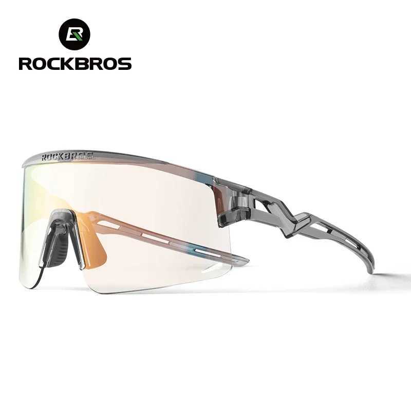 ROCKBROS New Cycling Glasses Ultralight Photochromic Anti-Fog Cycling Sunglasses MTB Road Outdoor Sports UV Protection GogglesC250411