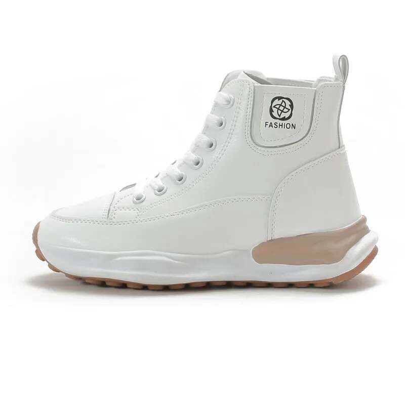2025 New High Top Little White Female Freshman Full Plate Thick Bottom Platform Designer Fashion Casual Shoes Sports Shoes