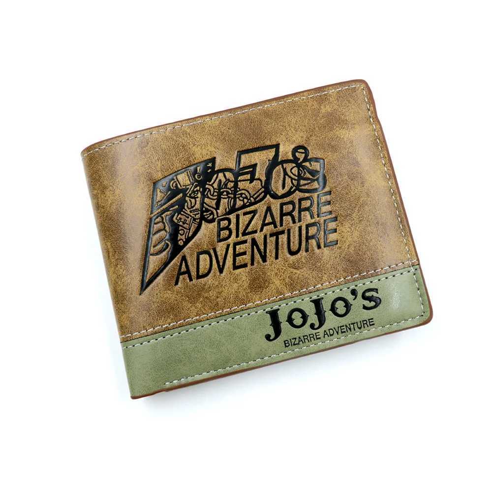 JoJo Fantasy Adventure Khaki Mens Wallet Kujo Jotaro Womens Coin Wallet Z250411