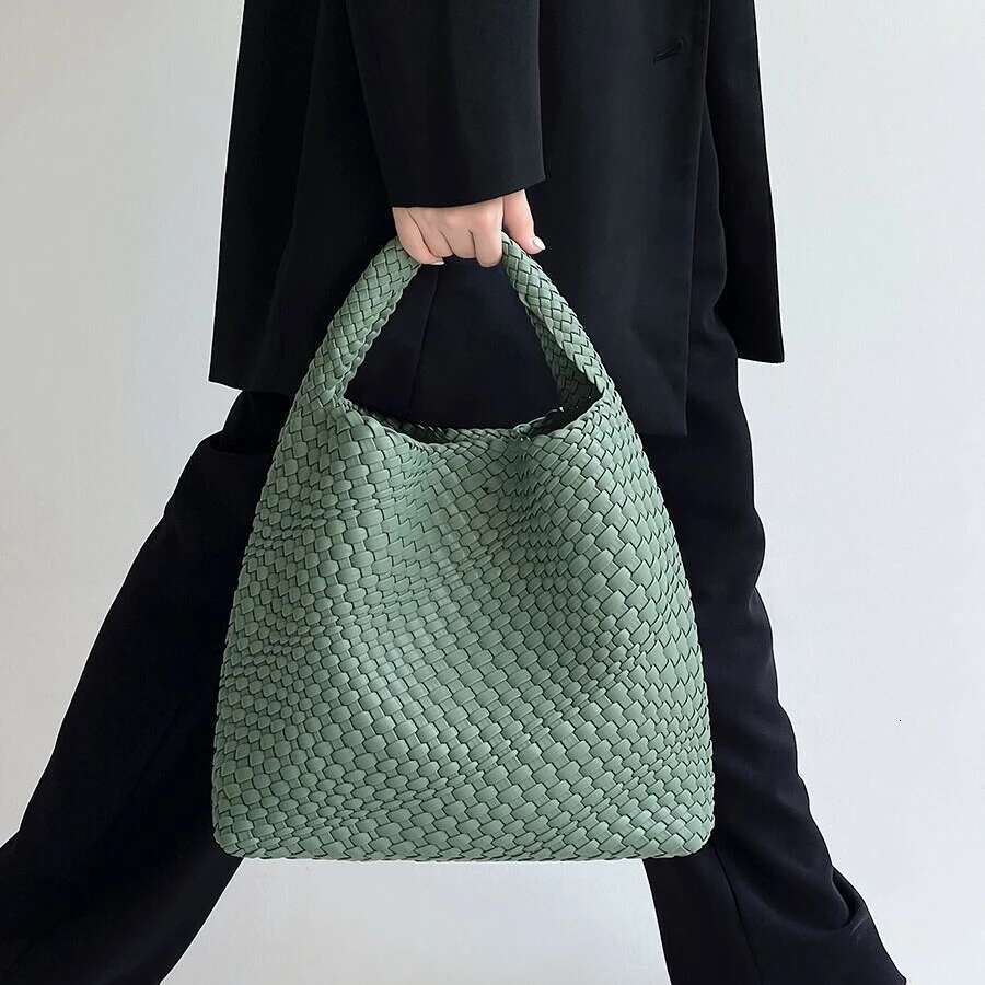 zr diary handmade woven women pu leather large capacity totes fashion shoulder bag 224bz93891