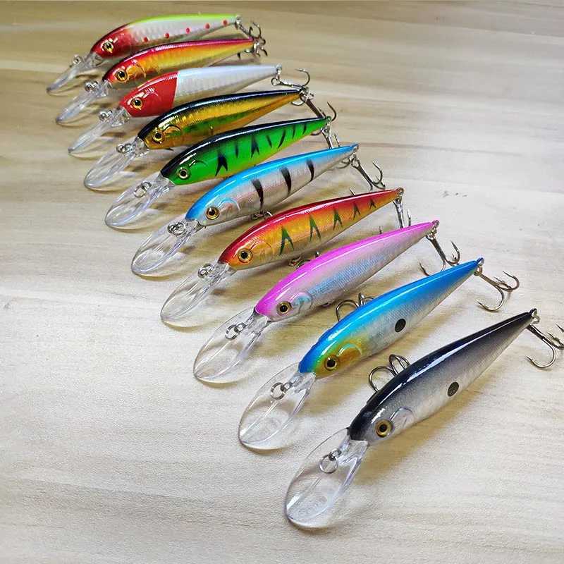 NEW 11cm 10.5g Hard Bait Minnow Streak Fishing Lures Bass Fresh Water Hook Diving Perch Wobbler Jerkbait Z250411