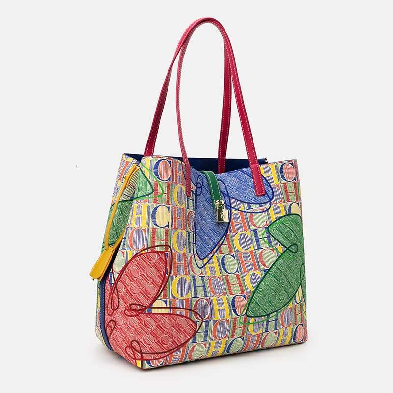 CH Versatile Ladies Handbag Fashion Letter Printing Design Shoulder Large Capacity Women's Crossbody Bag Premium Feeg