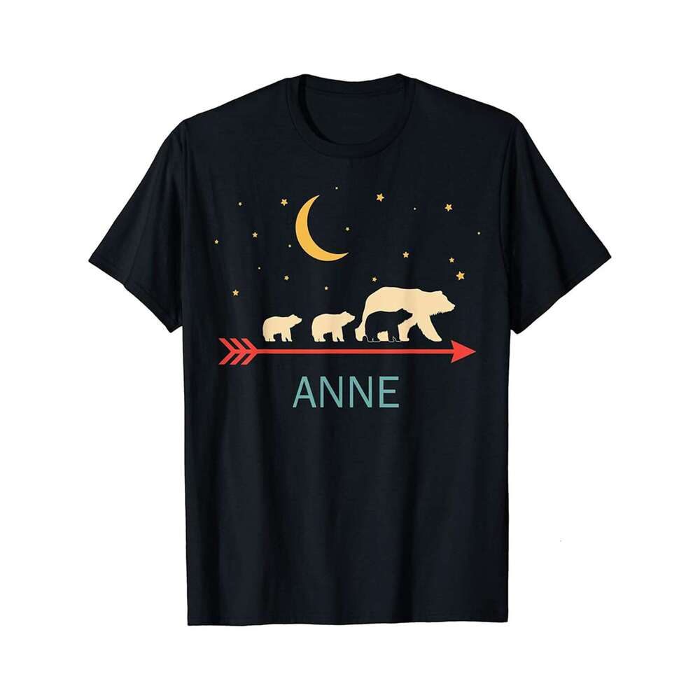 Designer T shirt Annie Name Gift Retro Sun Personalized Mama Bear - 220g T shits