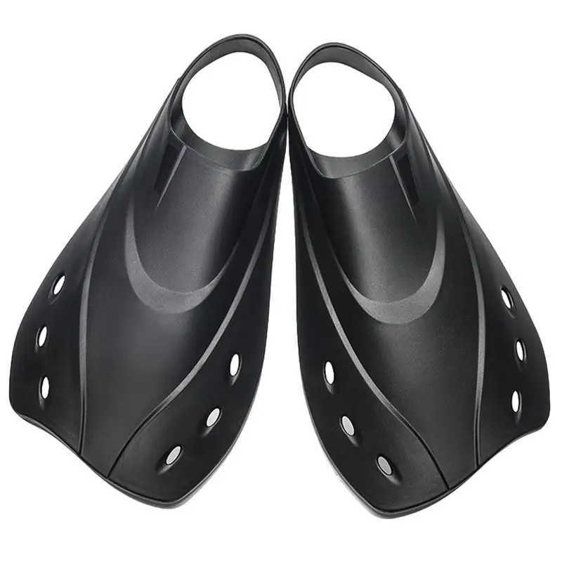 Portable diving fins short swimming fins flip fins inflatable fins scuba diving flip fins swimming equipment for swimming trainingY250412