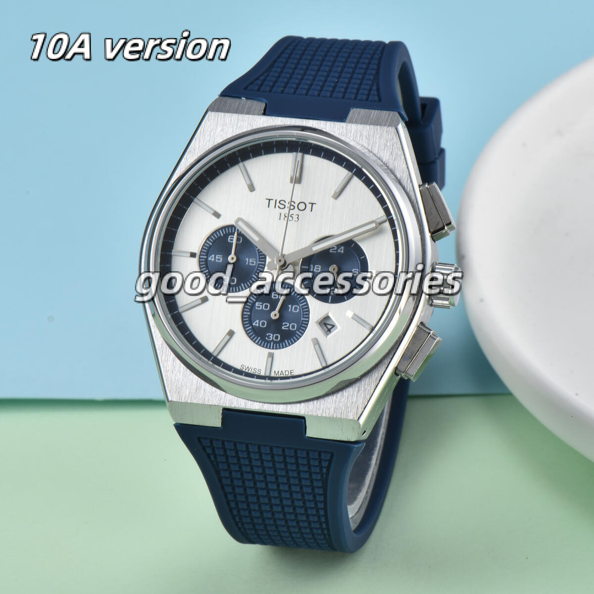 AAA Mens Watch Designer Tissotys Prx Watch Men Tisot Watch Automatic Mechanical Quartz Watch Stainless Steel Waterproof Date Display Butterfly Buckle Strap 33a