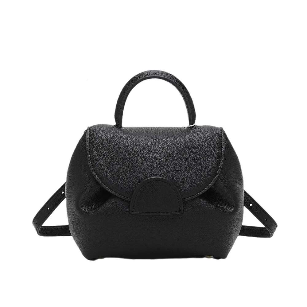 French Niche Design Handbag Lychee Pattern Contrasting Pig One Shoulder Crossbody Smig Face Bag Small Size