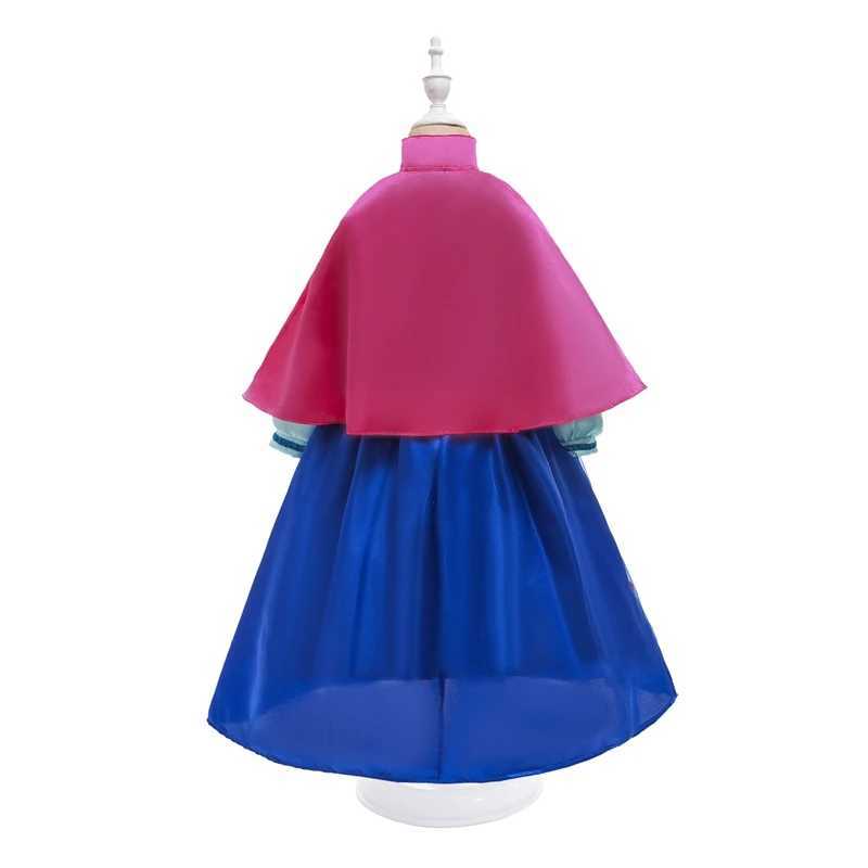 Disney Princess costume girl Anna dress 2 3 4 5 6 8 10 yearsXJ250411