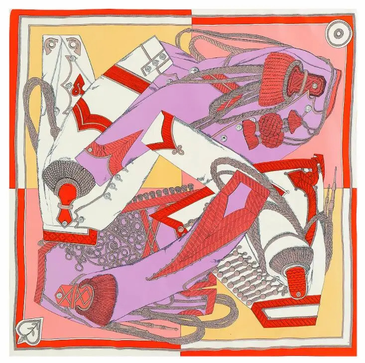 Winter Square Scarf Twill Silk Scarf Women Kerchief Scarves For Ladies Fashion Shawl 251110