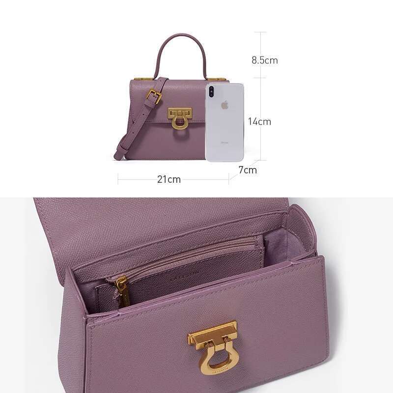 LA FESTIN 2024 New Trend Retro Mini Book Handbag Fashion Design Shoulder Portable Messenger Leather Female Crossbody Bag