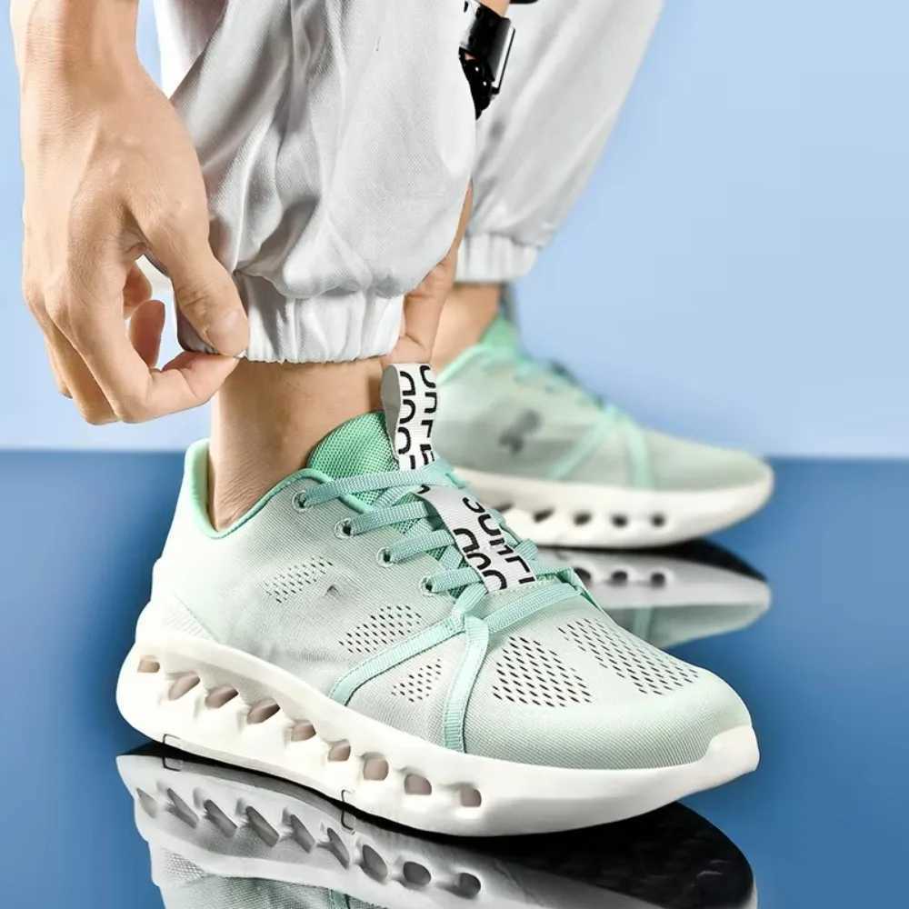 2025 New Fashion Cushio Running Shoes Mens Lightweight Casual Shoes Non-slip Wear Sports Shoes Breathable Mesh Cloth Shoes Z250411