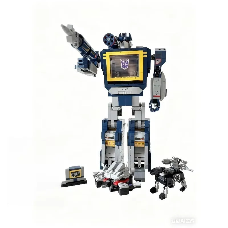 Technical Blue Robot Model Building Blocks Creative Truck Car Mech Bricks Assembly Toys Boys Gifts Collectors Edition 251112