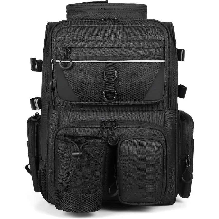Fishing Tackle Backpack With Rod Holders 40L Large Fishing Backpack Store Fishing Gear for Fishing Camping Hiking Z250411