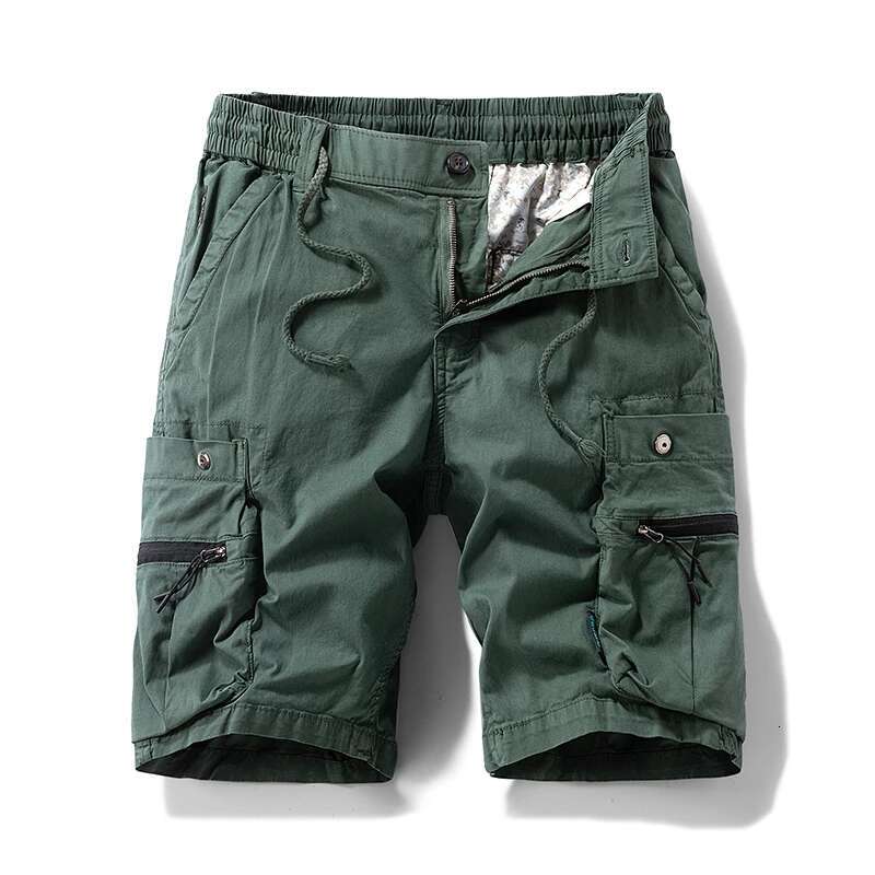 Summer Men Multi Pocket Cargo Casual Cotton Spring Mens Jogger Pants Fashion Beach Shorts Dropshipping LZLLTT