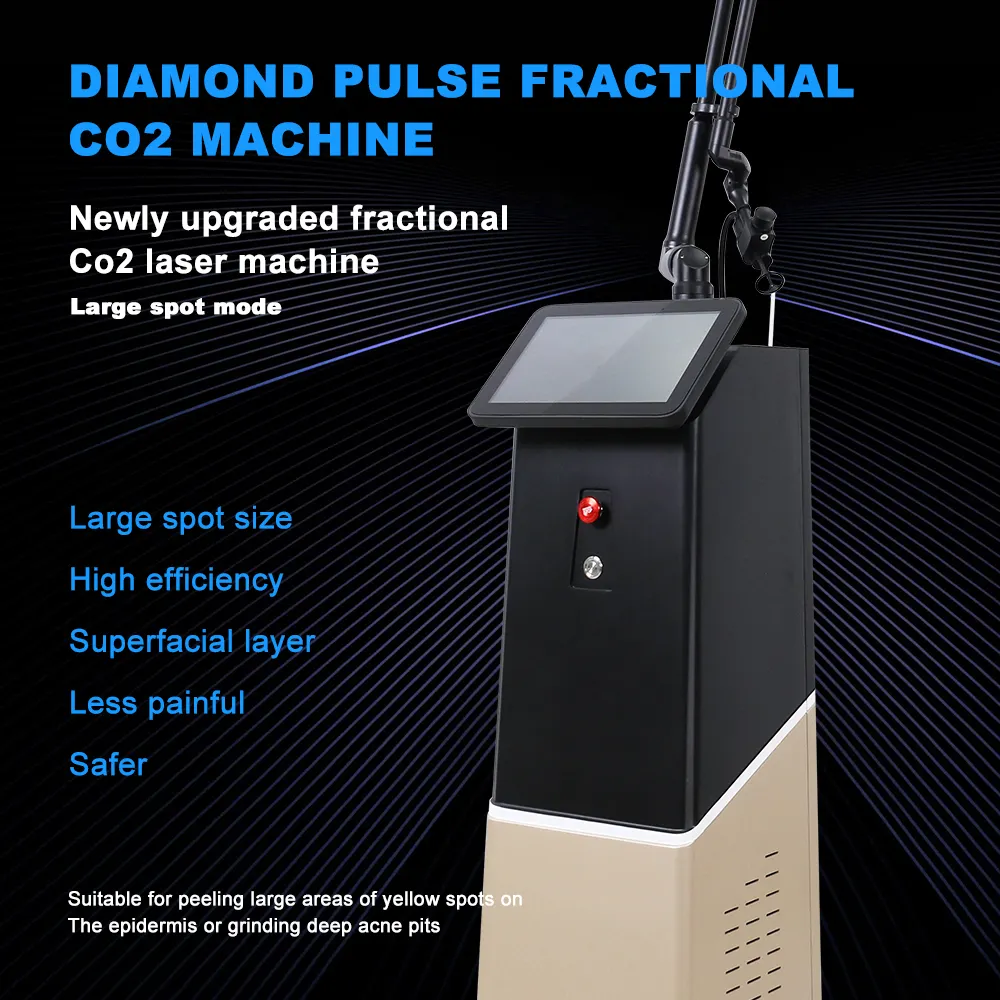 Portable Painless Co2 Fractional Laser Scar Removal Machine For Skin Rejuvenation Wrinkle Remover And Pigment Remove
