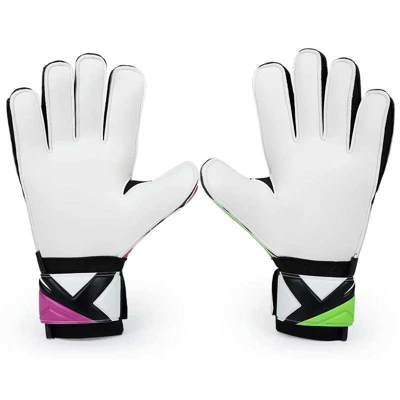 Adult football goalkeeper gloves thick latex anti slip breathable dual tone goalkeeper gloves outdoor football training accessoriesXJ250412