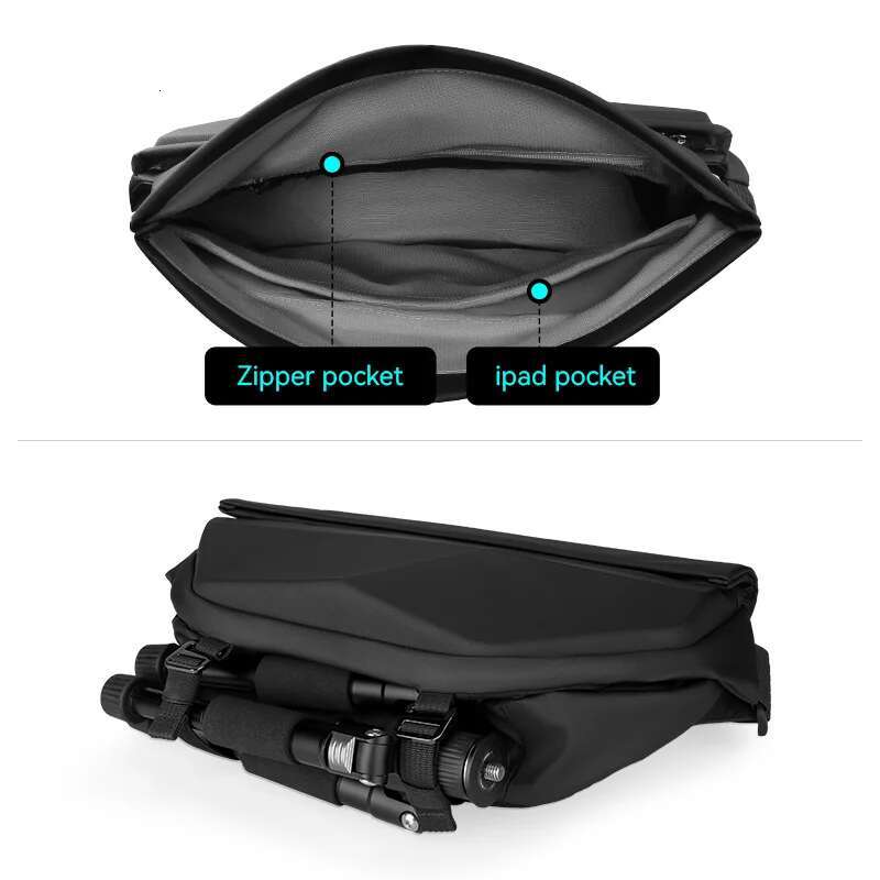 Mark Ryden Hard Shell Men Shoulder Insert Buckle Magnetic Flap Waterproof Crossbody Bag Sg Bag Men