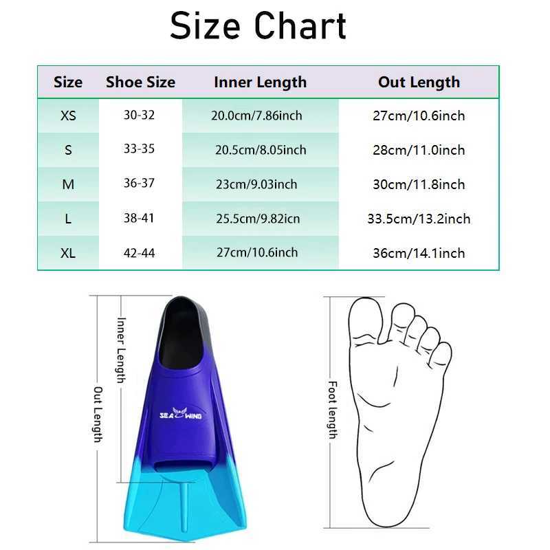 18 color professional inflatable diving fins paddles silicone short childrens mens flip up childrens scuba equipmentY250412